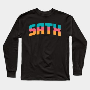 San Antonio Pride Basketball Fan T-Shirt: Show Your Love for Texas Hoops & Local Spirit Long Sleeve T-Shirt